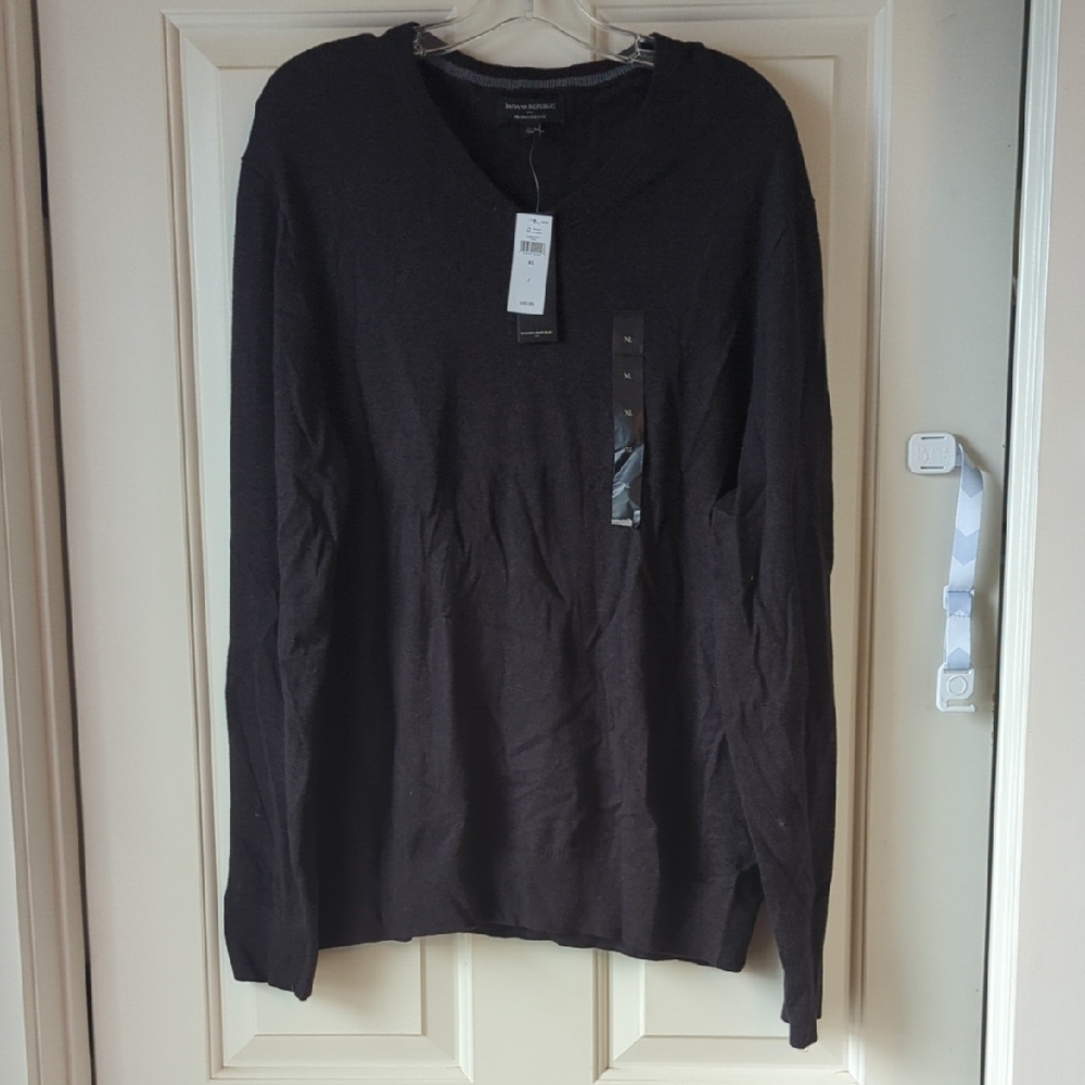 Brown V-Neck Sweater